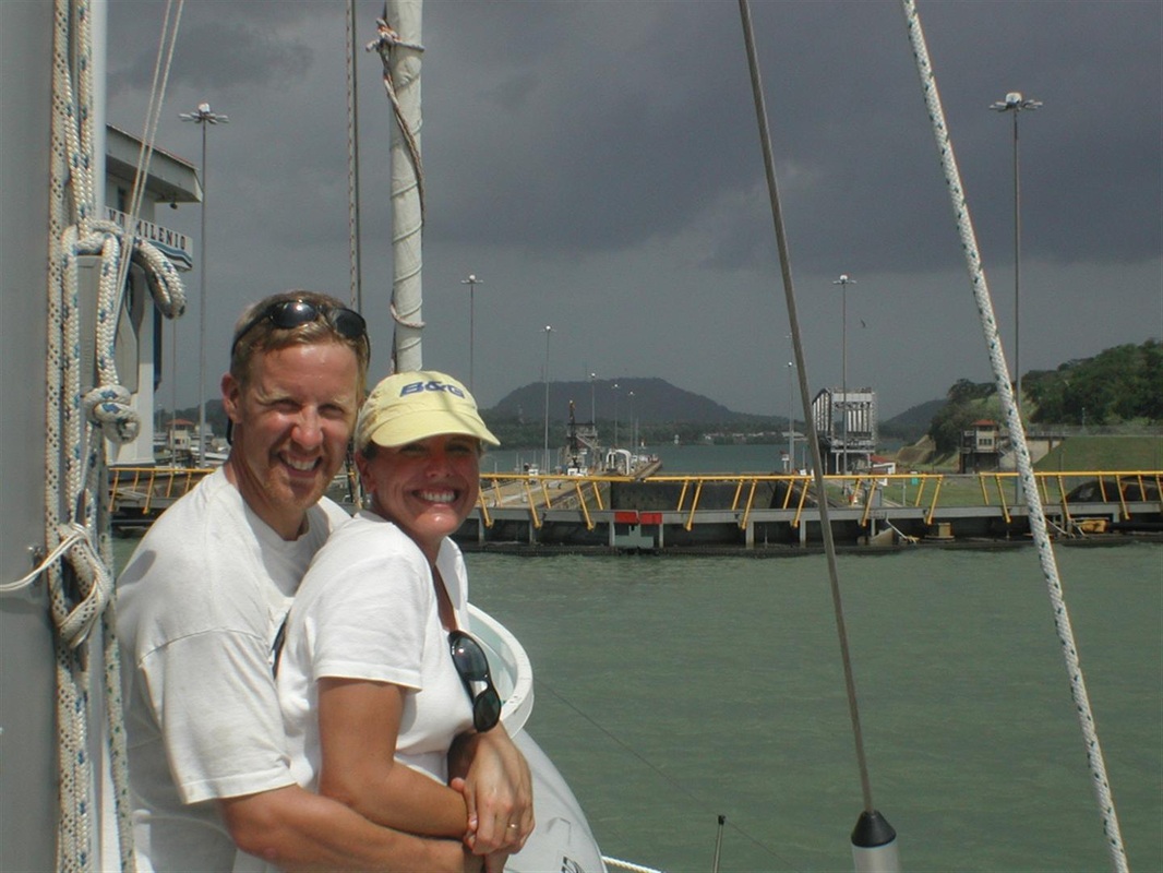 Paul and Kelly transitting the Panama Canal