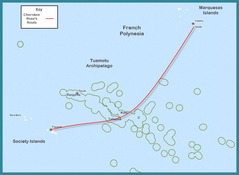 cherokee rose routeMarquesas to Tuamotus to Society Islands