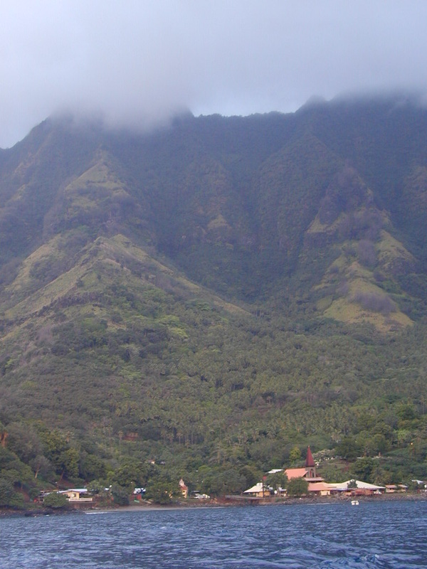 a village off Tahuata, the Marquesa Islands